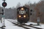 NS Local D53 Passes Through Ferguson in the Snow